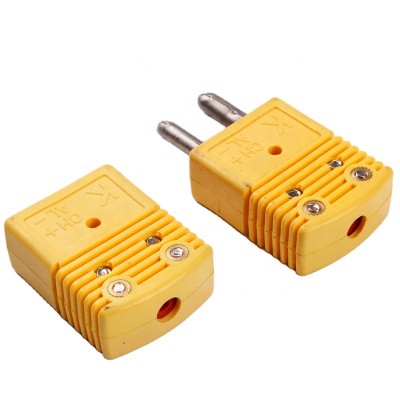 Male and female standard Type K thermocouple connector /plug