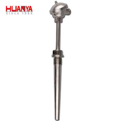 Stainless steel Conical Power station thermocouple with screw